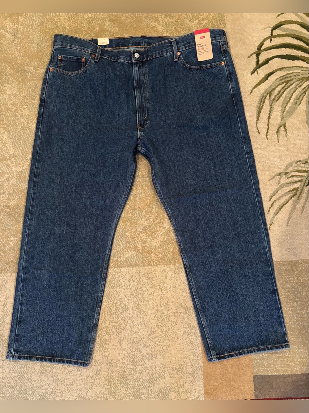 Levi’s 505 Regular Men’s Jeans 48x30 Blue 100% Cotton NWT